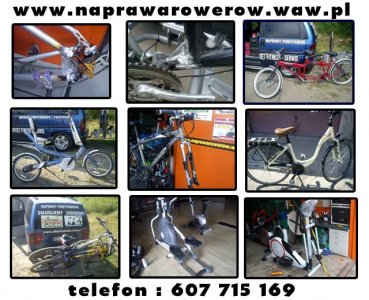 Serwis ROWEROWY  / Serwis FITNESS / PRZECHOWALNIA Rowerów