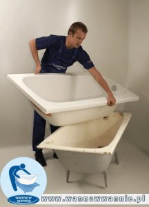 Odnowienie wanny metodą "wanna w wannie"